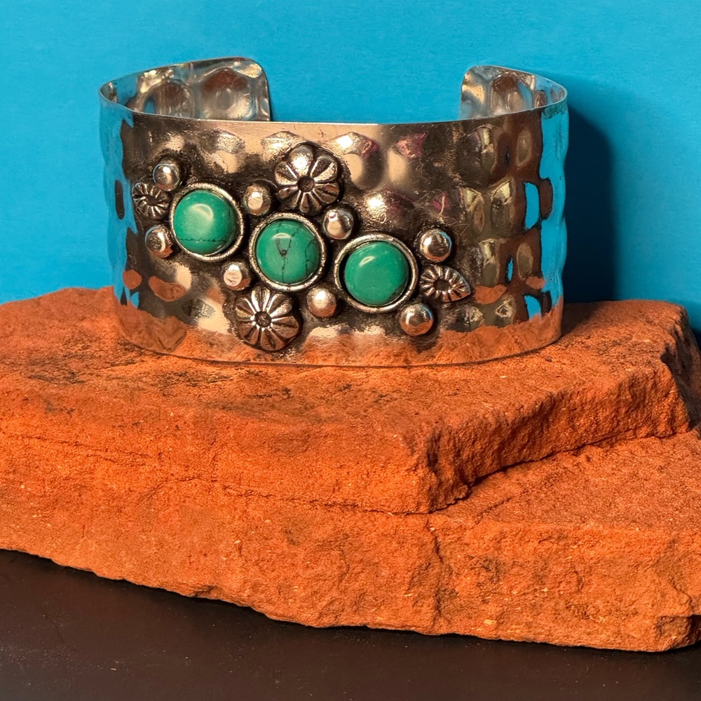 NWT Myra Bag Hammered Silver "Trio-Cuff" Bracelet